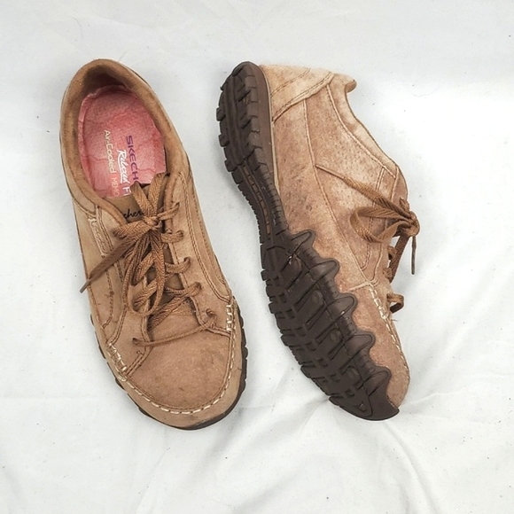 Skechers Tan Suede Sneaker - Picture 1 of 10